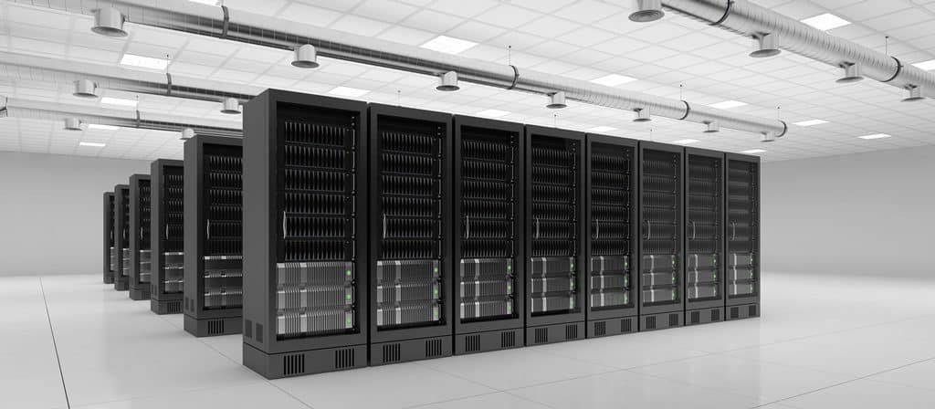 Rechenzentrum mit Server für Cloud Computing