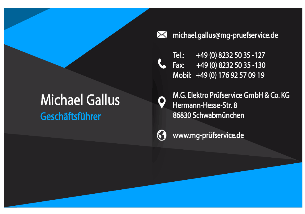 Visitenkarte Michael Gallus